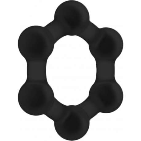 NO 82 WEIGHTED COCK RING NEGRO