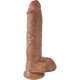 KING COCK PENE REALiSTICO CON TESTiCULOS 25CM MULATO