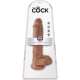 KING COCK PENE REALiSTICO CON TESTiCULOS 25CM MULATO