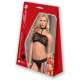 MESH TOP G STRING SET NEGRO