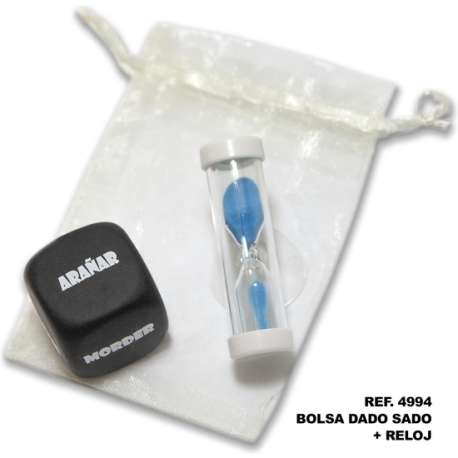 BOLSA DE DADO SADO DE 3 MM X 3 MM RELOJ DE ARENA